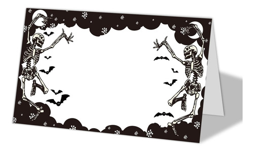 Tarjetas De Lugar De Mesa De Halloween, Tarjetas Editables C