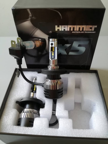 Bombillos Led H13 Mod X5 Hammer 300%mas Luz, 6000lm 12/30v