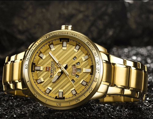 Relogio Militar Original Naviforce 9090 Prova D'agua Homens