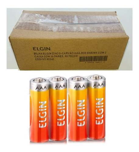 Imagem 5 de 5 de Pilha Comum Aaa Palito Caixa 60 Peças