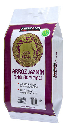 Arroz Jazmin Sin Gluten Premium De Tailandia 8kg
