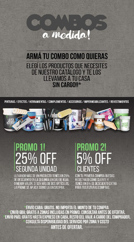 Látex Color Mate 1lt Promo Verano 25% Off 2da Unidad Envío