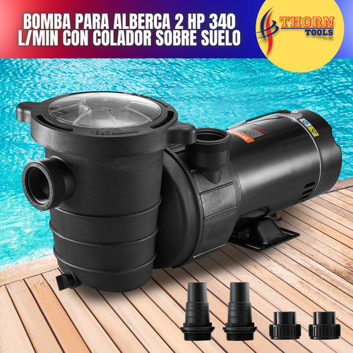 Bomba Para Alberca 2 Hp 341 L/min Con Filtro Resistente
