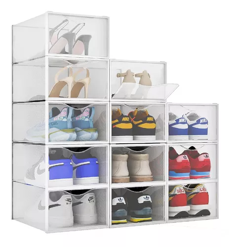 Mueble Organizador Zapatos Tapa Rígida Visor Pack 6 Caja Vip