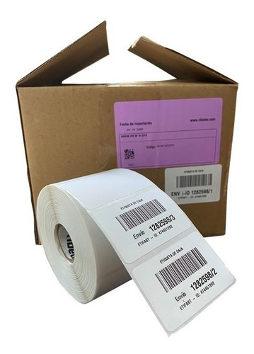 Imagen 7 de 8 de Etiqueta Térmica 58x40 Mm (6x4 Cm) Full Rollo C/1000 Pzs