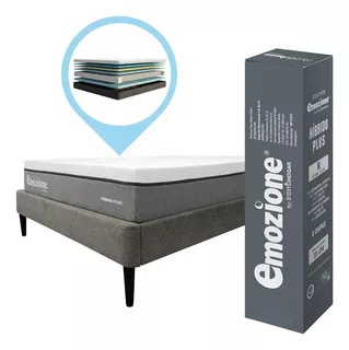 Colchón King Size Emozione Memory Foam | Plus 6 Capas Hybrid