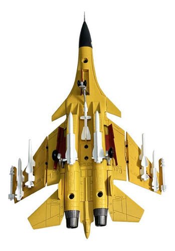 Colección De Modelos De Cazas Fundidos A Presión, Amarillo
