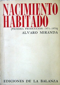 Álvaro Miranda - Nacimiento Habitado Poemas - Firmado