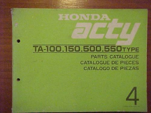 Manual Honda Acty Decada Del ´80