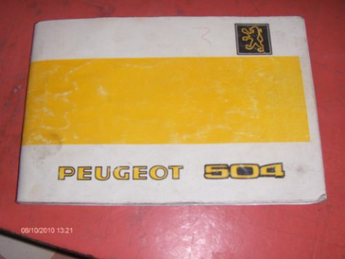 Peugeot 504, Instrucciones De Conducción Y Características