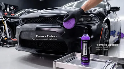 Kit Restaurax Renova Plástico Aplicador Zacs Luva Nitrílica Cor Roxo - R$ 44,79