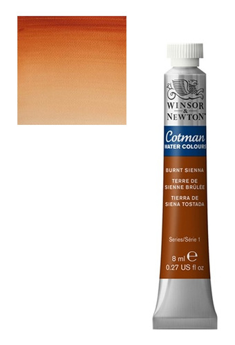 Acuarela Winsor & Newton Cotman 8ml Tierra Siena Tostada