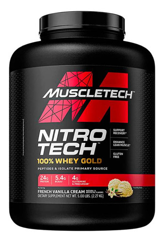 Suplemento En Polvo Muscletech  Nitro Tech 100% Whey Gold Pr