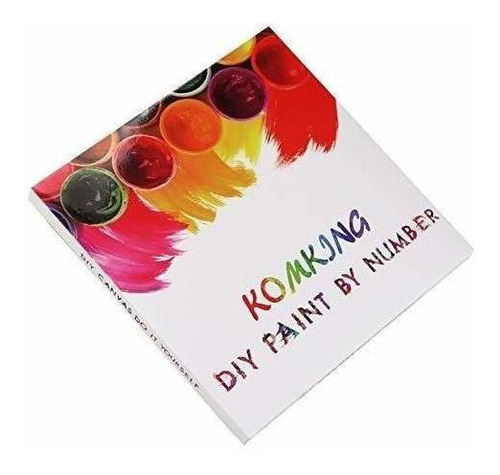 Imagen 6 de 6 de Komking Diy Pintura Al Oleo Pintura Por Kit De Numeros Para