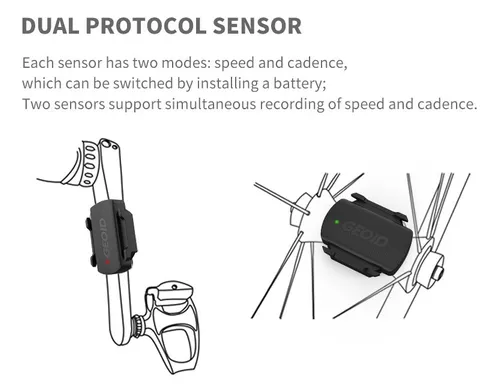 Sensores de cadencia y velocidad para ciclismo (ANT+ y Bluetooth)