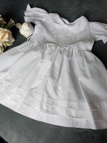 Imagem 3 de 7 de Vestido Infantil Renda Renascença Tamanho M