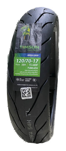 Llanta Timsun 120-70-17 Tl Sellomatic Sport Touring Ts689f