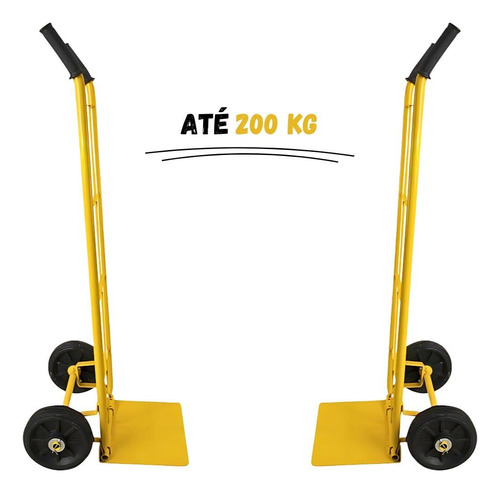 Carrinho Armazém Para Carga 200 Kg Pneu Maciço A-200ev Evald