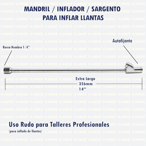 Manómetro directo Kamus Kamus/Mandril14-333