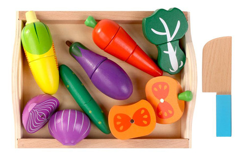 Juego De Juguetes Magnéticos Para Niños Con Frutas Y Verdura