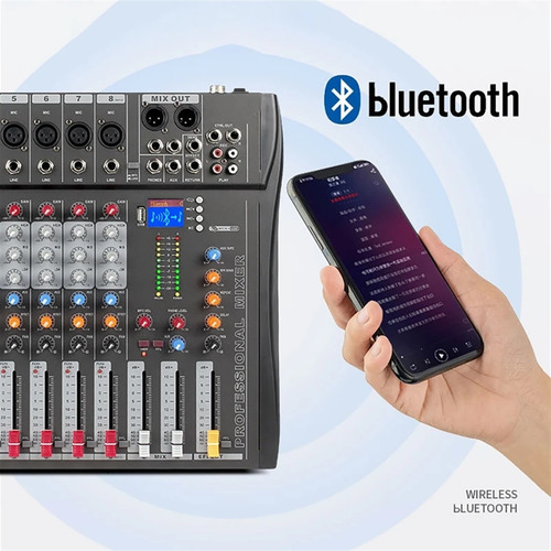 Mezclador De Audio De 8 Canales, Consola Mezcladora, Placa