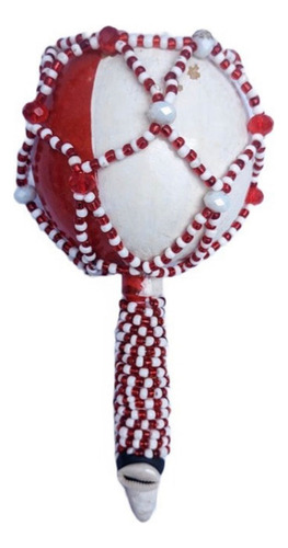 Maraca De Shango Con Red Santeria