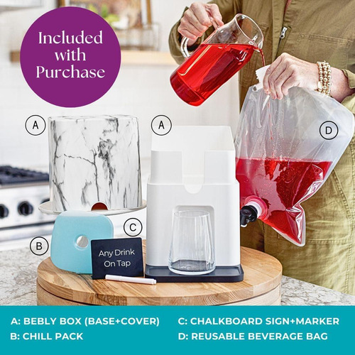Dispensador De Vino Y Bebidas Bebly 3l Corcho Aislado