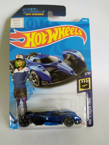 Hot Wheels Hyperfin Screen Time Azul 11/250