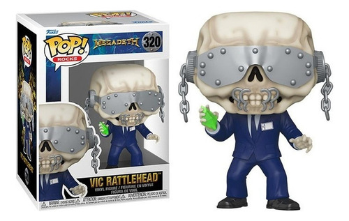 Figura De Accion Vic Rattlehead 320 Megadeth Funko Pop Rocks