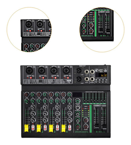 Mezclador De Audio Mezclador Digital Adaptador De Enchufe De