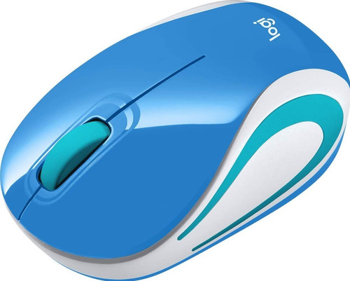 Mouse Sem Fio M187 Ultra Portátil Verde Azulado Logitech Cor Brave blue