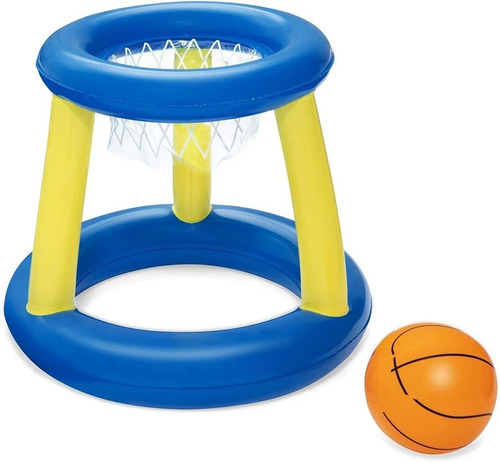 Juego Inflable Pileta Baloncesto Basket 52190 Verano Hb