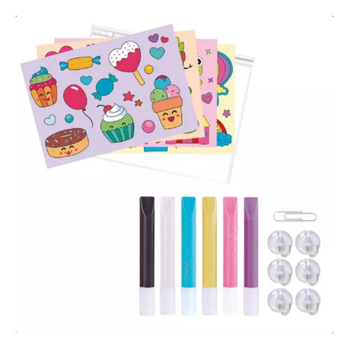 Mini Vitrales Y Pegatinas Para Pintar Juliana - Sisjul123