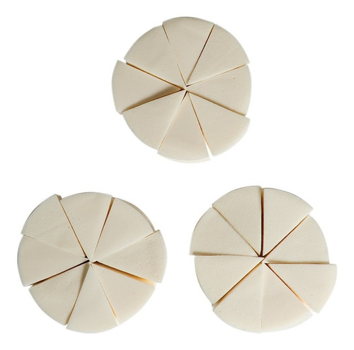 Diswald & Co X3 Esponjas Látex Maquillaje Rostro X24 Cod 958