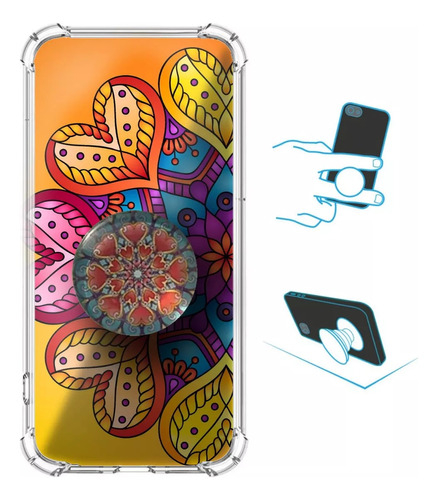 Carcasa Popsocket Mandala Para Moto G9