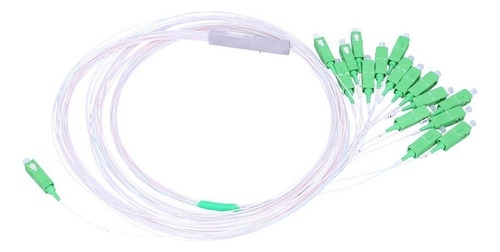 Splitter 1x16 Apc Sm Plc 0.9mm 1.5m Divisor Fibra Verde Hfo
