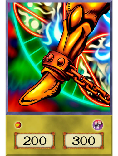 Cuadro Poster Anime Yu Gi Oh 29x19 Mdf Exodia Pierna Derecha