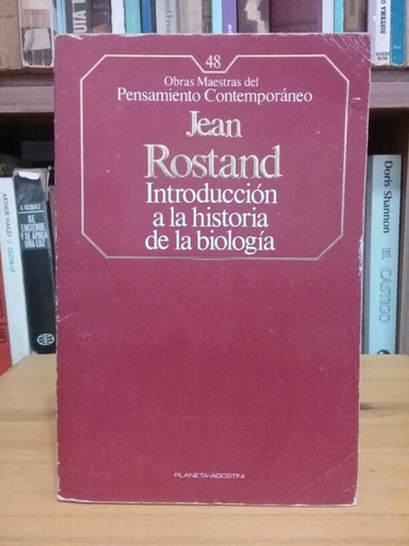 Introducción A La Historia De La Biología - Jean Rostand 