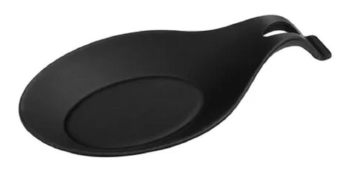 Descanso Para Talheres Silicone Utensilio Cozinha Preto