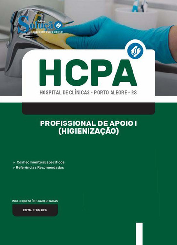 Apostila Hcpa Rs - Profissional De Apoio I (higienização)