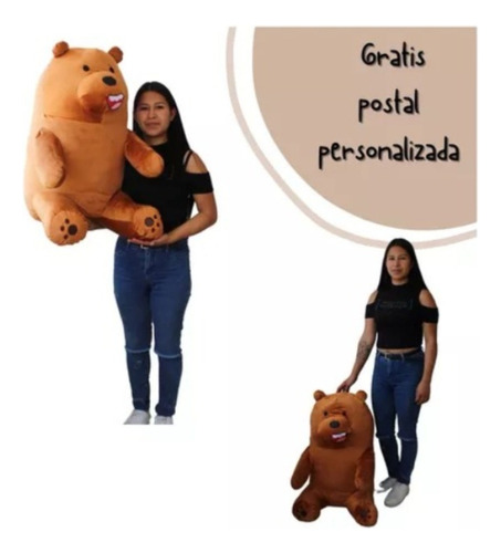 Coleccion Gigante Osos Pardo,polar Panda Escandalosos 80cm