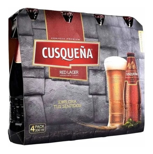 Cerveza Cusqueña Red Lager 330ml X4