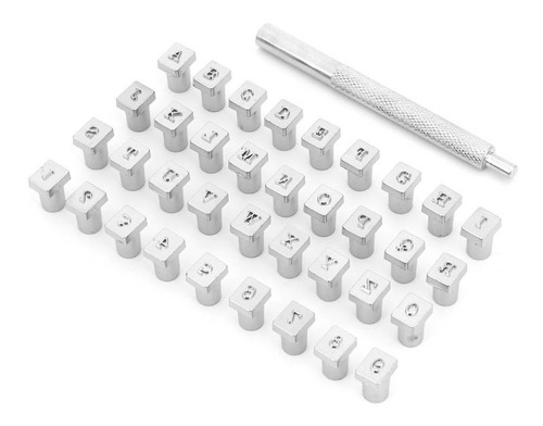 Conjunto De Carimbos De Couro, Perfurador De Letras, Perfura