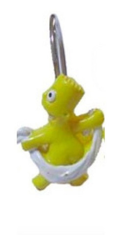 Imagen 4 de 7 de Gancho Cortina De Baño Los Simpson