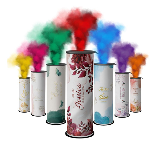 Velas De Humo Personalizadas Para Todo Tipo De Evento 30 Pzs