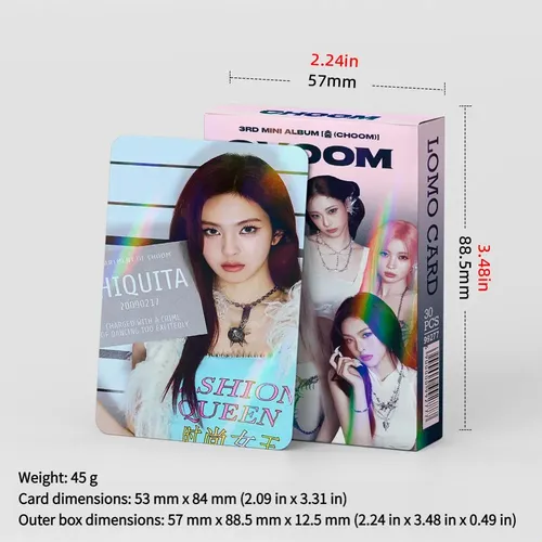Conjunto De Cartões Lomo Holográficos Babymonster Choom De 3