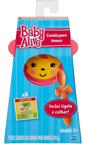 Boneca Baby Alive Dino Cuties Negra Hasbro + Comida P Boneca