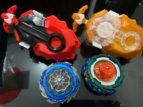 Beyblade Burst Wizard Fafnir Y Ace Dragon Set De 5 Piezas Naranja (Usado)