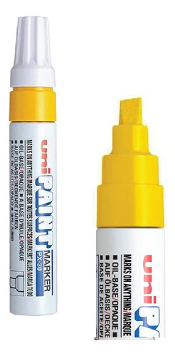 Uni Paint Px-30 Paint Marker Punta Gruesa 8mm Amarillo X2