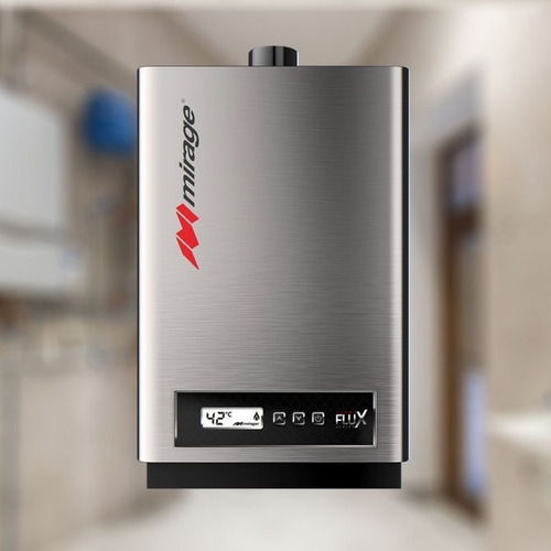 Calentador de agua a gas GLP Mirage Turbo Flux MBF16AF acero 115V